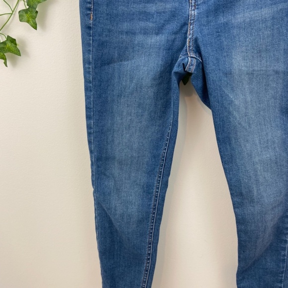 Topshop Jamie Moto denim wash high rise skinny jeans Sz 26 - Picture 3 of 6